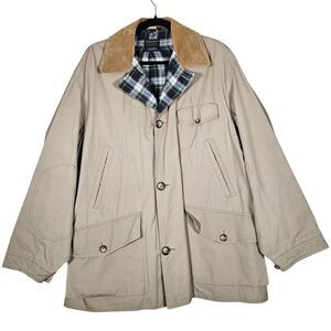Brooks Brothers Jacket Men 42 Corduroy Collar Chore Coat Barn Field Lined Pocket